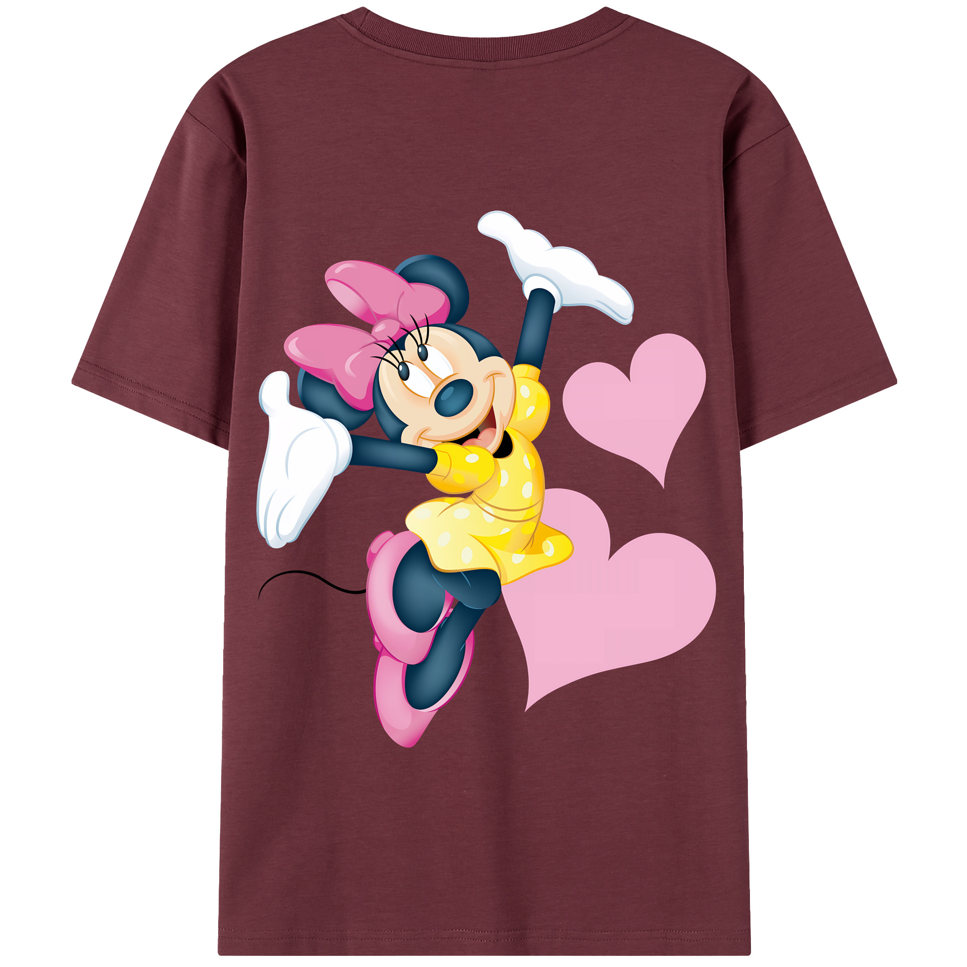 （画像用） ミッキーマウス Mickey Mouse 綿100％半袖Tシャツ（背面プリント）